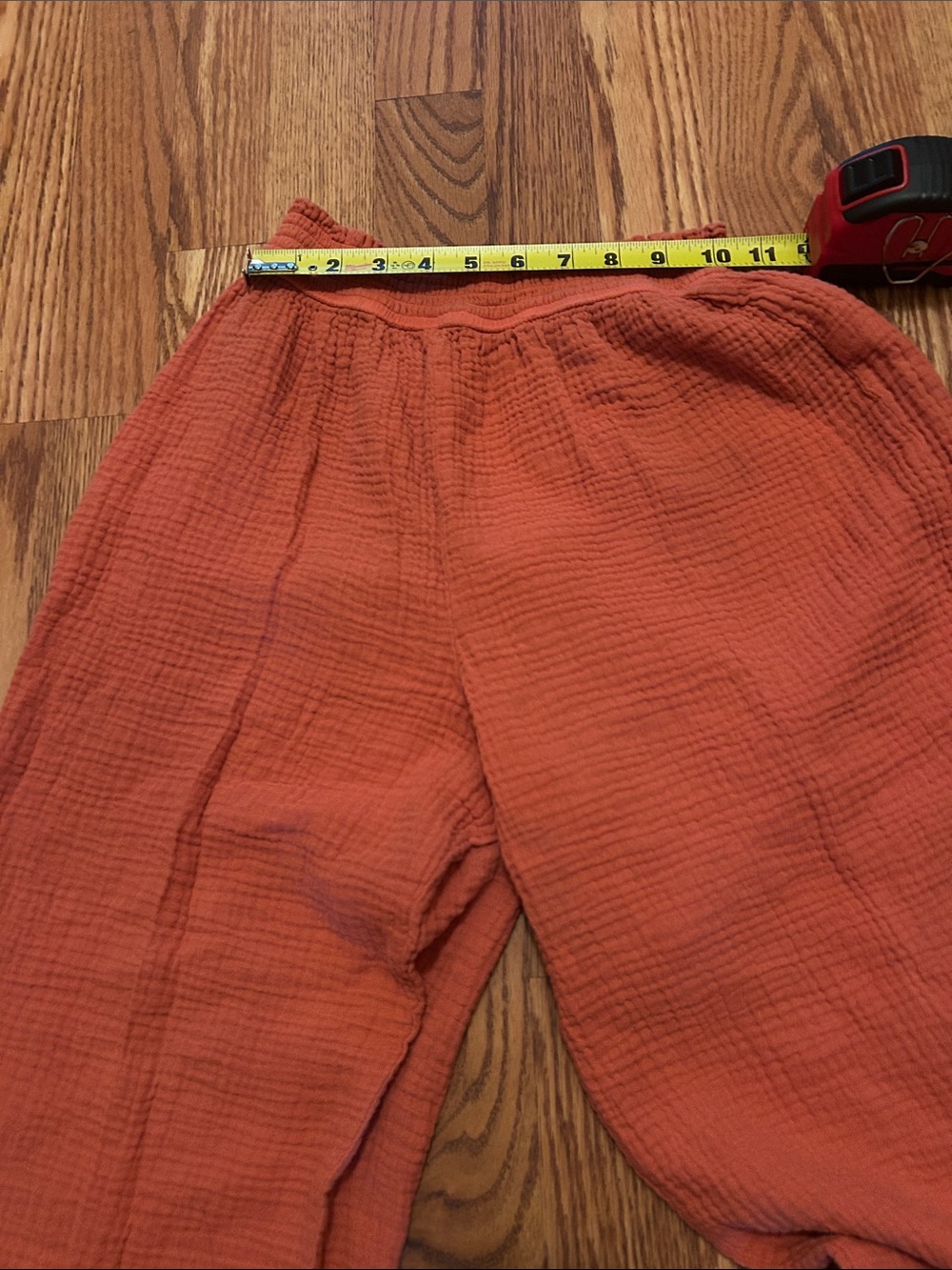 Marine Layer Corinne Gauze Wide Leg Pants M Sienna Double Cloth Pull On Boho - Picture 6 of 7